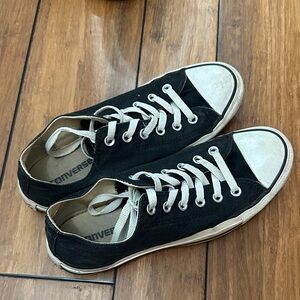 Converse Black and White Low-Top All Star Sneakers
